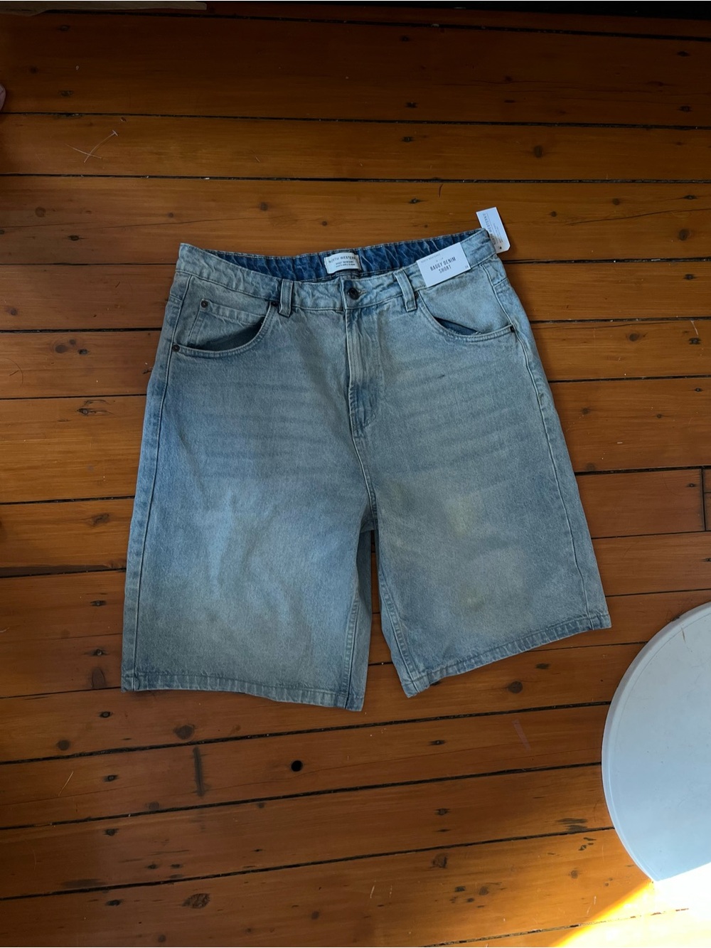 Men's Light Blue Denim Jean Shorts - Picture 1 of 2